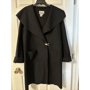 VTG 1990s "SPIEGAL" WOMEN's 50" LONG MAXI COAT 34%MOHAIR 51%WOOL w/Nylon SIZE 14